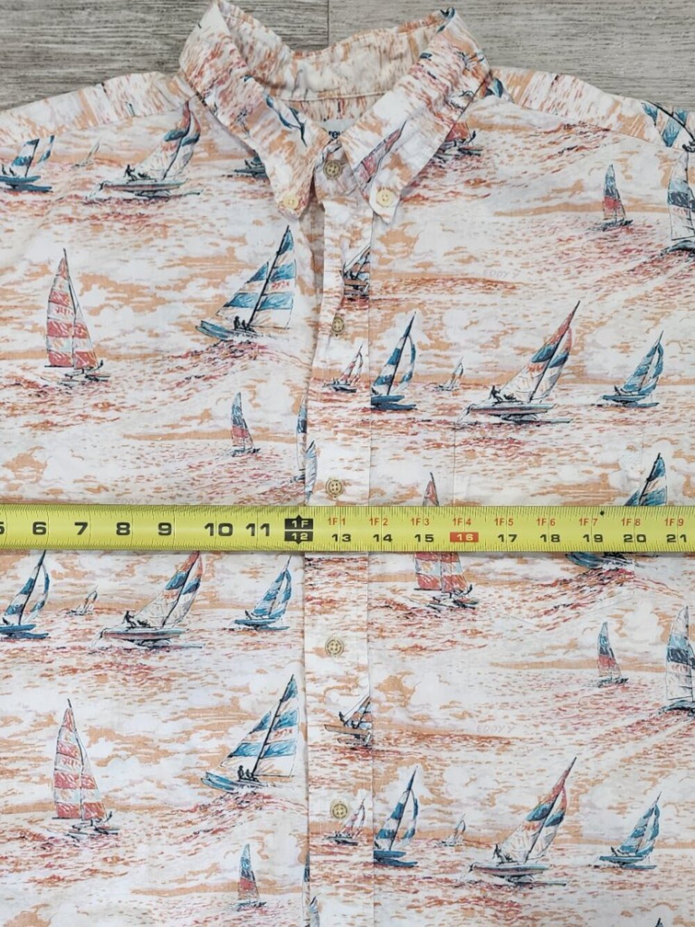Reyn Spooner Hawaiian Short Sleeve Shirt Men's XL Vintage Yacht Beach - Picture 5 of 7